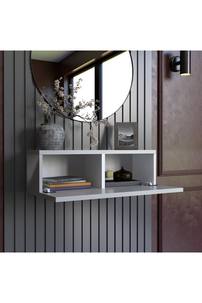 Barida Sanat 60CM MDF Duvara Monte Kapaklı Dresuar | Makyaj Masası | Konsol | Mutfak Rafı