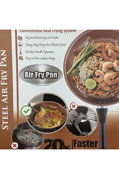 MANDU Round orange air fryer