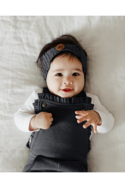 Lovedbaby Salopeta bebelusi cu volane, 100% bumbac, Corduroy Chia seed, 0-24 ...