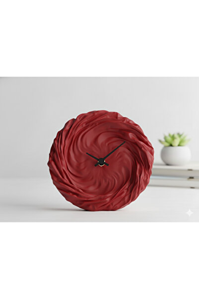 hivhestın Modern 3D Baskı Dalgalı Duvar/Masa Saati | Sessiz Mekanizma | Tüm R...