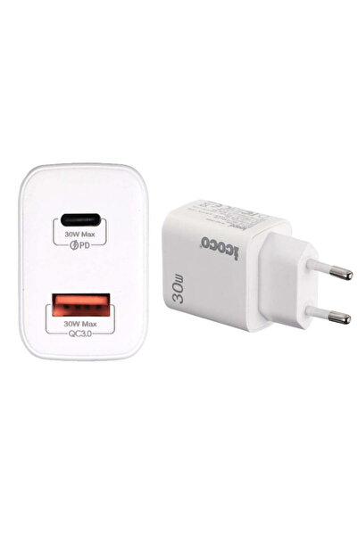 OEM Încărcător de telefon 30W, 2 sloturi, Type-C și USB, 3A, Qualcomm, încărc...