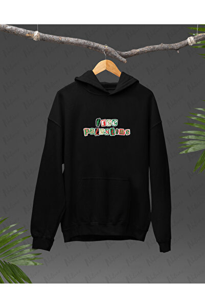 Nulivez هودي كبير الحجم للجنسين بتصميم فلسطيني مطبوع عالي الجودة