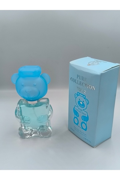 Generic توزيعات مواليد عطور اطفال ازرق على شكل دبدوب(6قطع)