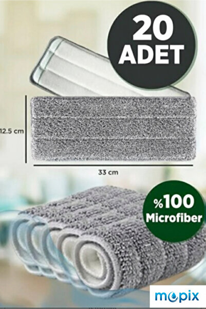 Mopix Tablet Mop Mikrofiber Yedek Bez 20 Adet