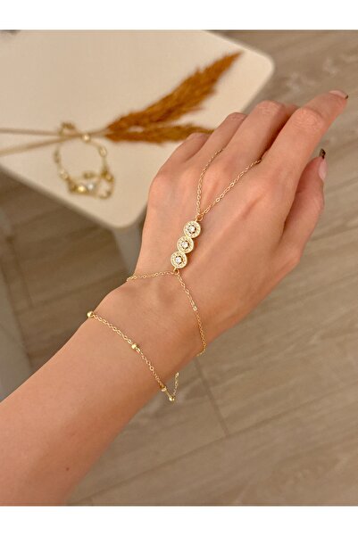 YOUES JEWELRY ÇELİK 14K RENK ŞAHMERAN BİLEKLİK