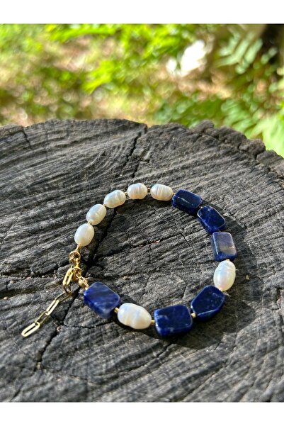 Lapis Lazuli&İnci Bileklik