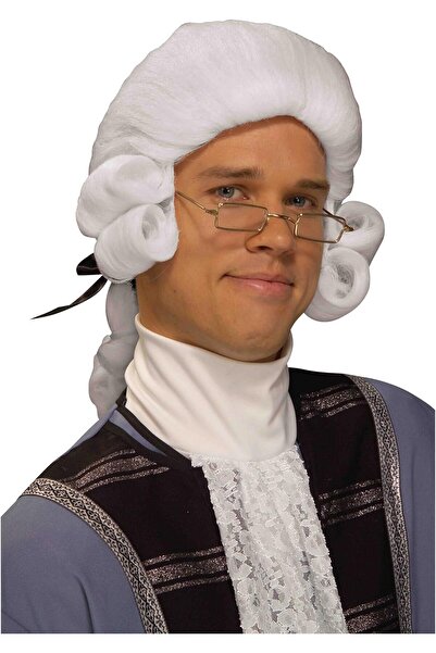 genernic باروكة زي جورج واشنطن الاستعماري للرجال من روبيز/فورم نوفيلتيز - مقا...