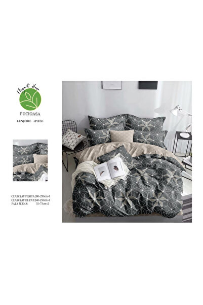 FIONNA.RO Lenjerie De Pat Bumbac Satinat Superior - Sclipire