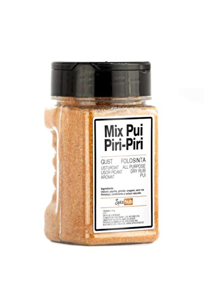 Spicehub Mix Pui Piri Piri, condiment 100% pentru pui picant, pește și marinare, 75g