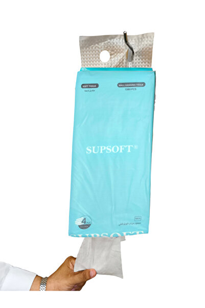 generic3 Supsoft 9 Packs of Wall Hanging Tissues 4Ply Contains 1380 Tissues Each