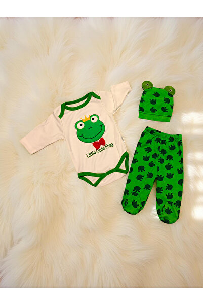 OEM Set 3 piese „Broscuta”, 3-6 luni, 68 cm