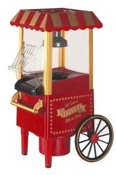 MOHAMED Old Fashioned 2-wheeled Cart Popcorn Maker