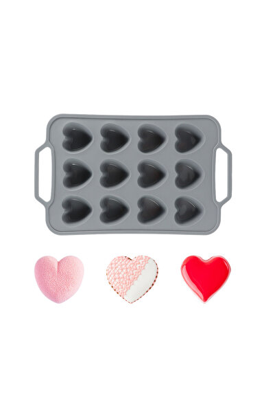 LILY Silicone mold for baking cakes and muffins, heart model