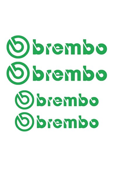 Oracal 651 Brembo sticker, Set of 4 calipers, green