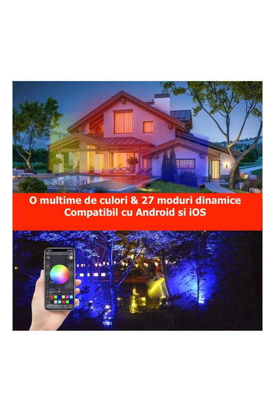 ElectroAZ 20W RGBW LED projector, Android, iOS, Bluetooth