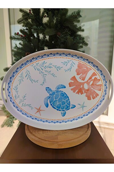 Madame Coco Turtle Oval Tray - 42 X 31 cm