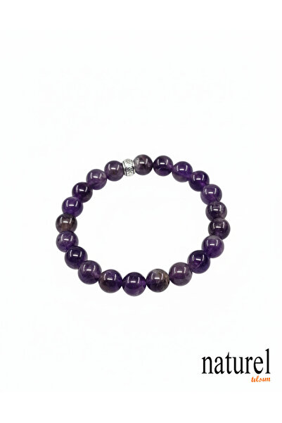 Naturel Tılsım سوار من الأحجار الكريمة الطبيعية الأصلية مقاس 8 مم