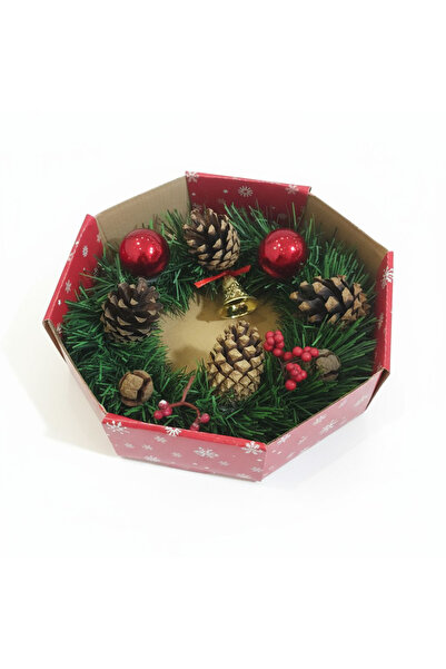 LEVA Green Christmas Door Ornament, 24 Cm, Single Crocan, Stylish and Colorful Decoration.