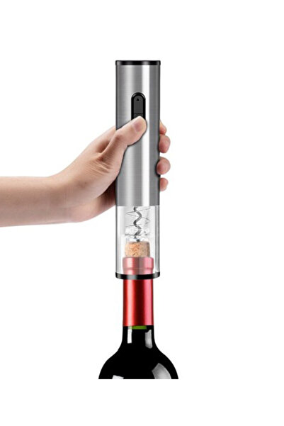 LILY Electric corkscrew for wine bottles with seal removal device Silver