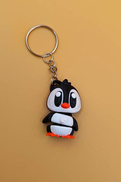 Rodopiva حلية مفاتيح متحركة على شكل بطريق لطيف لتزيين الحقائب