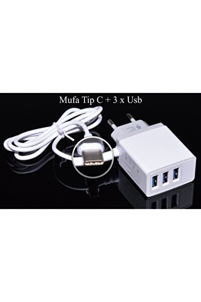 ElectroAZ Încărcător de rețea FAST - 5.1A / Tip C + 3 x USB