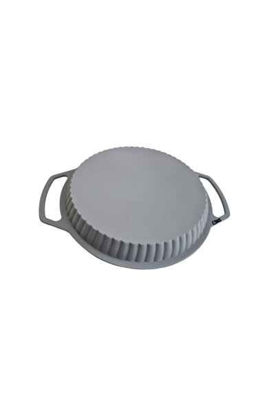 LILY Round Silicone Cake Baking Mold 24x3.5 cm Gray
