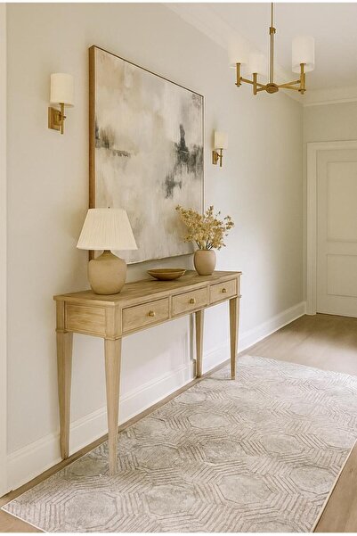 AKSU Di̇narsu Aron Embossed Modern Decorative Living Room Kitchen Hall Lounge Bedroom Carpet Runner