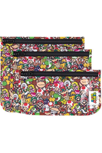 Bumkins TSA-Compatible 3-Piece Clear Travel Toiletry Bags