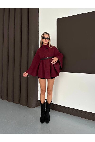 AXXAN Women's Poncho Oversized Jacket Belted Poncho