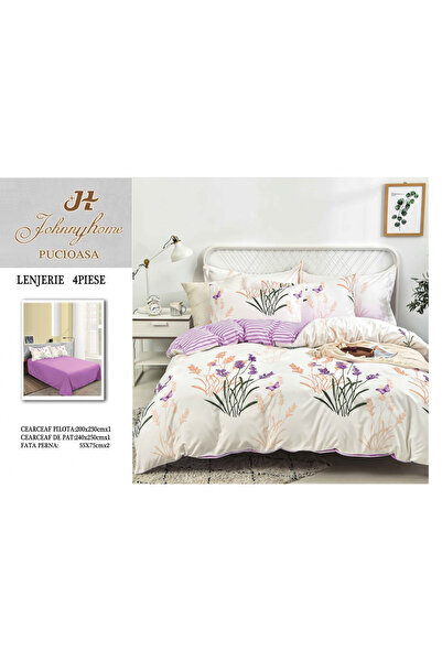 FIONNA.RO Superior Satin Cotton Bed Linen - Field Flowers