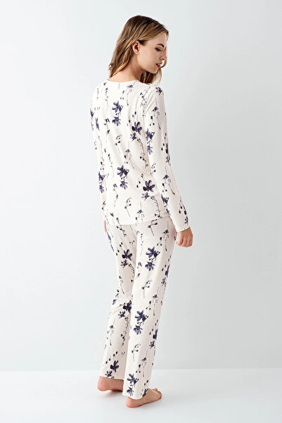 ALFA AKSESUAR 03 Arnetta 3410-S Women's Long Sleeve Pajama Set