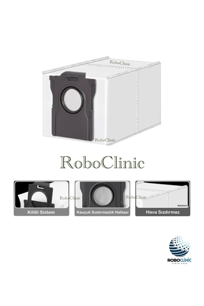 Roboclinic Dreame L40 Ultra Ce Robot Vacuum Cleaner Compatible Replacement Garbage Dust Bag, Mop Cloth Set 12 Pieces