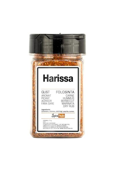 Spicehub Mix Harissa, condiment 100% pentru carne, legume și sosuri nord-afri...