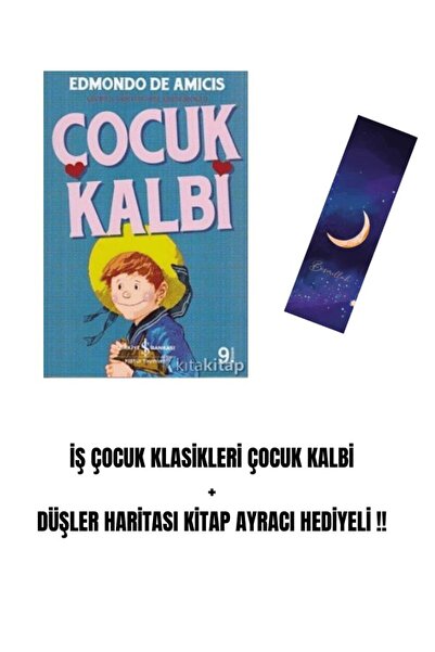 Karma Kitaplar İŞ ÇOCUK KLASİKLERİ ÇOCUK KALBİ + DÜŞLER HARİTASI KİTAP AYRACI...