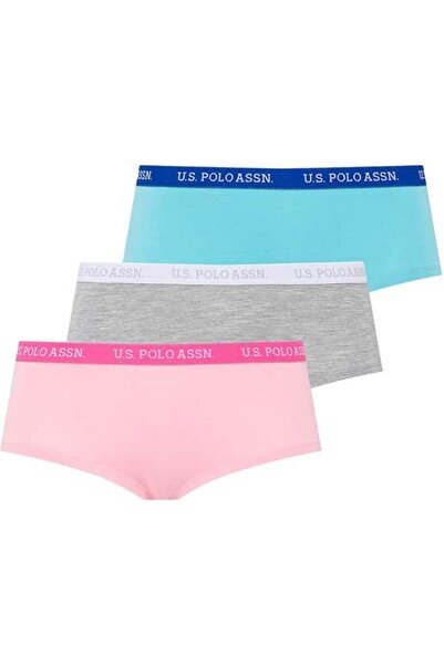 U.S. Polo Assn. Kadın 3'lü Şort Külot-66115