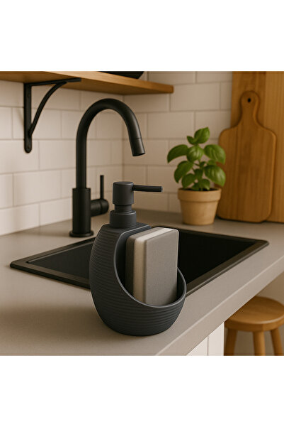 CEZVE HOME موزع صابون سائل حديث مع مضخة إسفنجية - منظم منظفات المطبخ بتصميم ب...