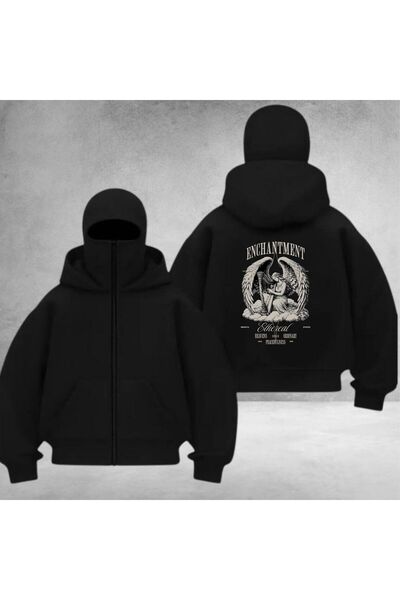 Weekeep Cardigan unisex Balaclava cu imprimeu