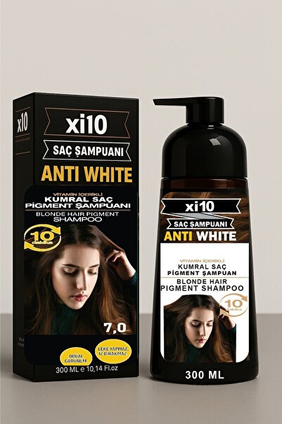 xi10 Beyaz Kapatıcı Şampuan (Kumral 7.0 ) Saç Beyaz Kapatan Şampuan (Beyaz Sa...