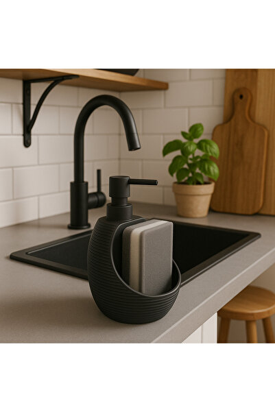 CEZVE HOME موزع صابون سائل حديث مع مضخة إسفنجية - منظم منظفات المطبخ بتصميم ب...