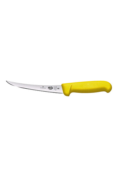 Victorinox Cutit Macelar Fibrox 5.6618.12, Lama Curbata si Flexibila 12 cm, G...