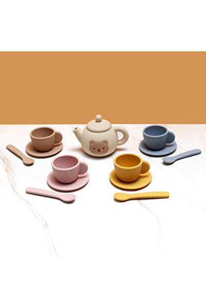tutobaby Montessori Çay/Kahve Seti %100 Gıda Uyumlu Silikon (13 Parça)