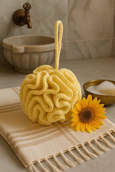 Günebakan ليفة استحمام قطنية مصنوعة يدويًا