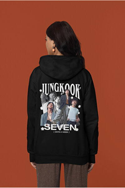 MAGORS Jungkook from Bts Bangtan Boys K-Pop Printed Cotton Soft Texture Hooded Youth Sweatshirt