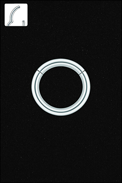 ömay takı 316l Cerrahi Çelik Kilitli Halka Piercing