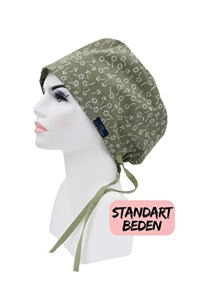 doktorbonem Standart Beden Yeşil Nazlı Çiçekler Cerrahi Bone Doktor Hemşire S...