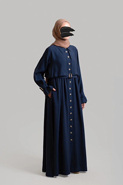 Lemaye Φόρεμα Allerli Modal Trench - Ναυτικό μπλε