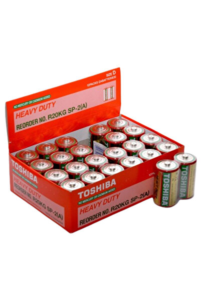 ElectroAZ Baterii Toshiba R20 D Heavy-Duty 24 buc