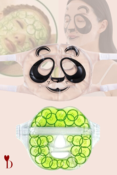 Dami Beauty Panda & Salatalık Jel Maske Seti (2 Adet) | Sıcak ve Soğuk Uygulanabilir Canlandırıcı Cilt Maskesi