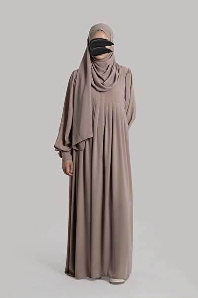 Lemaye Melisa Pileli Elbise - Latte