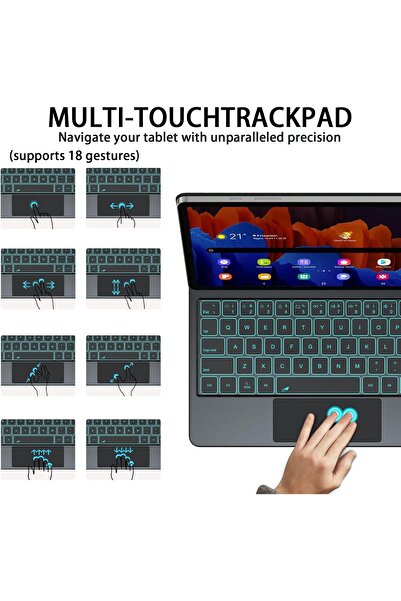 HYX Keyboard Case for Samsung Galaxy Tab S10/S9/S8/S7 (10.9/11 in)